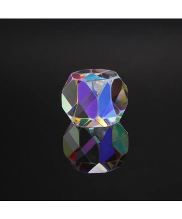 20mm Optical Glass Dispersion RGB Prism Colorful Prism Creative Cabin House Shape Prism for Science Teaching, Physical Lessons, Window Decoration, Photography irregular cube
