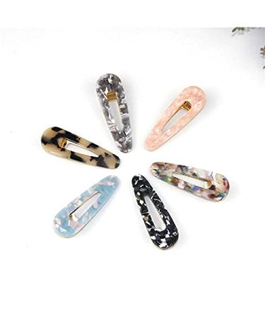 12 Pcs Fashion Acrylic Resin Hair Clips Set - Geometric Hair Accessories for Women and Girls - Buy Online on GoSupps.com