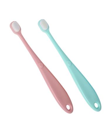 FRCOLOR 2pcs Toothbrush Tooth Cleaning Brush Infant Tooth Cleaner Baby Shower Gift Baby Brush Toothbrush