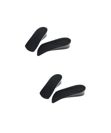 NOLITOY 2 Pairs Shoe Inserts Invisible Insole Shoe Lifts Heel Lift Inserts Shoe Pads Height Increase Insert Half Size Pad Men and Women Pu