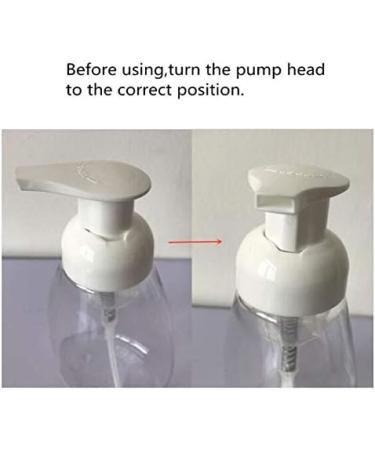 250ml Refillable Foam Pump Bottles - 2 Pack for Makeup Shampoo Facial Cleanser & DIY Hand & Body Wash - Buy Online on GoSupps.com