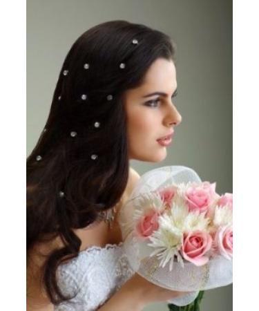 Canjoyn 24 Pcs Red Bridal Gem Spin Hair Pins | Rhinestone Twist Coils for Wedding Updos & Prom Hairstyles - Buy Online on GoSupps.com