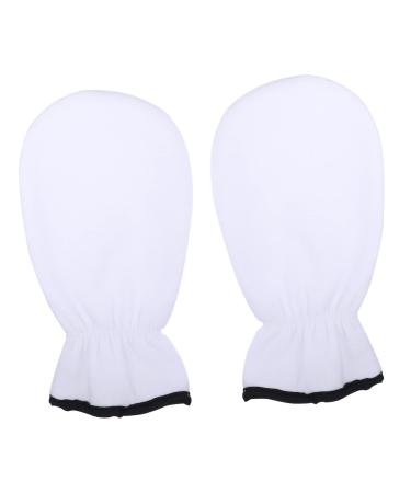 HAPINARY 1 Pair Exfoliating Essential Oil Gloves Moisturizer Hands Spa Lotion Gloves Overnight for Women Womens Glove Hydrating Gloves Cotton Hand Cream Moisturizing Flannel White