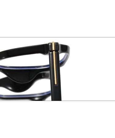 Buy PARWANA Sturdy Anti Blue Light Reading Glasses +350 for Men & Women | Ergonomic Computer Readers | Combat Eyestrain | Stylish Black Eyewear - Buy Online on GoSupps.com