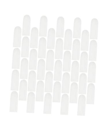 FRCOLOR 200pcs Cotton Finger Cots Protection for Finger Tips Finger Protection Cots Fingertip Protective Sleeves Finger Protectors Small Finger Covers Thumb Sleeve Working Finger Covers