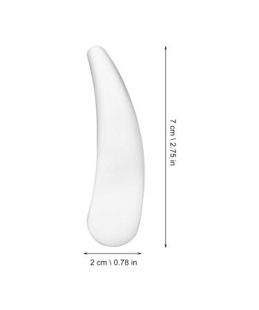 ARTIBETTER Mini Curved Stainless Steel Spoon - Cosmetic Scoop & Spatula for Creams Lotions & Masks | Ideal Skincare & Beauty Tool | 7x2x0.2cm Silver - Buy Online on GoSupps.com