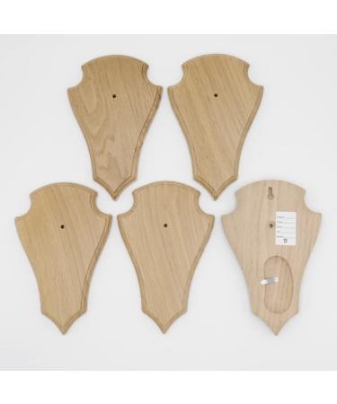 5 pieces REH trophy signs AF 21 x 13 cm pointed large in light oak with 1 pine compartment - Buy Online on GoSupps.com