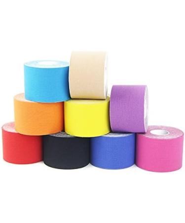 Equipment - 5cm Sports Fitness Kinesiology Tape Muscle Care Elastic Adhesive Bandage - Measure Magnetic Recording Tapeline - 1PCs Skin Color - Buy Online on GoSupps.com