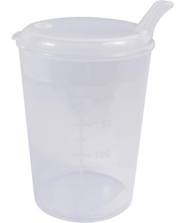 Medi-Inn 250ml Beak Cup Set - 5 Lower Parts & 10 Lids (12x10mm & 4x4mm) | Transparent | International Shipping - Buy Online on GoSupps.com