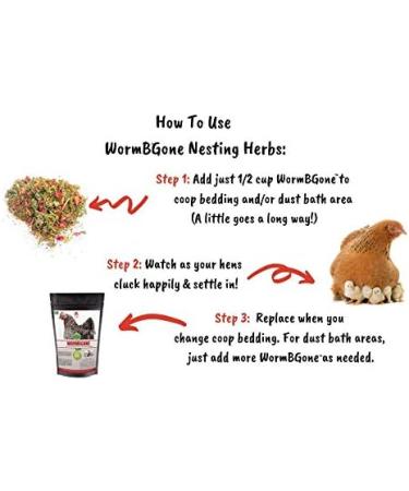 Non-GMO Backyard Chicken Nesting Herbs (8 oz 0.25 Kilo) - Naturally Keep A Clean Coop Your Hens Will Love Backyard Chicken Supplies Backyard Chicken Feed WormBGone 227 g (Pack of 1) - Buy Online on GoSupps.com