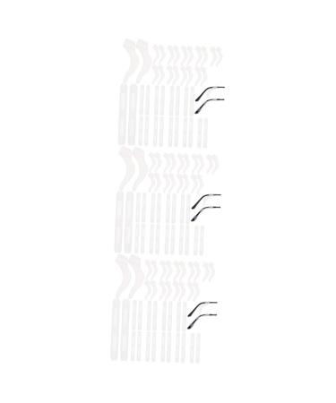 Lurrose 60 Pairs Anti-Slip Cover For Eyeglasses Eyeglass Grips Eyeglass Temples Eyeglass Holder Non-Slip Eyeglass Ear Pads Eyeglass Earplugs White Connect Eyeglass Frames Silica Gel Child