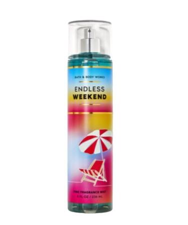 Bath & Body Works Endless Weekend Fine Fragrance Body Spray Mist Warm Vanilla Sugar (Endless Weekend)