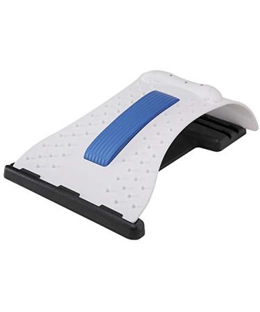 Windfulogo Needle Cervical Neck Traction Device Back Stretcher Support Pillow Multi-Level Posture Corrector for Neck and Shoulder Pain Relief (White&Blue)