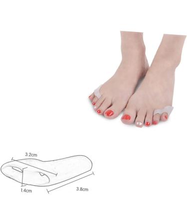 DOITOOL 2pcs Curly Gel Toe Spacers for Men - Silicone Tailors Bunion Protector with Hammer Toe Relief - Toe Separator and Spreader for Comfortable Insole Wear - Buy Online on GoSupps.com