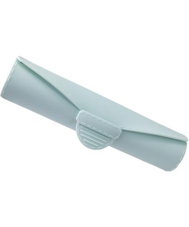 Travel Makeup Brush Holders Fashion Silicone Portable Cosmetic Face Brushes Holders Soft And Sleeks Makeup Tools Organizers Light Blue - Buy Online on GoSupps.com