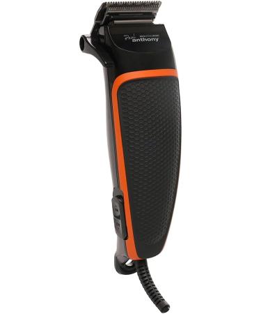 Paul Anthony 'Pro Series P200' Corded Hair Clipper - Lightweight - Self Sharpening Stainless Steel Blades - 4X Comb Guides - Precision Taper - Powerful Quiet Motor - Black/Orange - H5124 - Buy Online on GoSupps.com