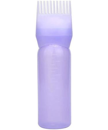 Xiton Plastic Root Comb Applicator Bottle Hair Coloring Dye Applicator Scalp Treament Bottle Essential Salon Hair Cleansing Bottle 4 Ounce with Graduated Scale(Purple) - Buy Online on GoSupps.com