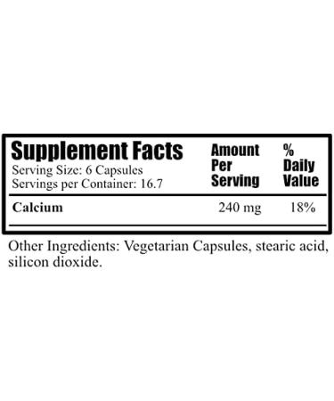 Daily's Calcium Gluconate - 100 Vegetarian Capsules - Buy Online on GoSupps.com