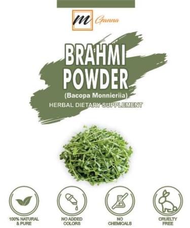 mGanna 100% Pure and Natural Brahmi Powder | Bacopa Monnieri Powder for Hair and Health 0.5 LBS / 227 GMS - Buy Online on GoSupps.com