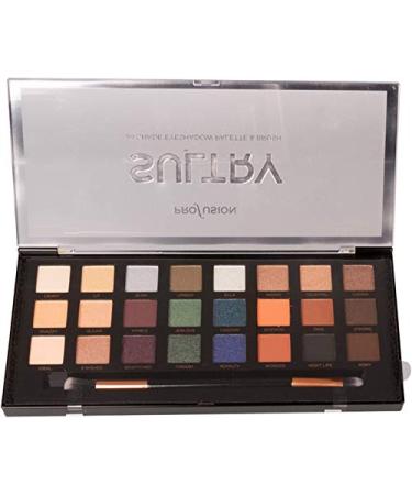 Profusion Cosmetics Pro Natural Nude Matte Shimmer Glitter Eye Shadow Palette - Sultry Looks for Every Occasion - Buy Online on GoSupps.com