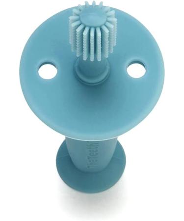 Teething Egg ToothieBrush Set of 2 (Blue) - Silicone Baby Toothbrushes with Suction Base | Safe for Kids 1-2 Years | 360 Degree Child Tooth Brush and Teether - Buy Online on GoSupps.com