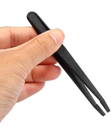 6-Piece Stainless Steel Tweezers Set Eyebrow Hair Pluckers for Hair Beauty Black Stainless Steel Eyebrow Tweezers Set - Buy Online on GoSupps.com