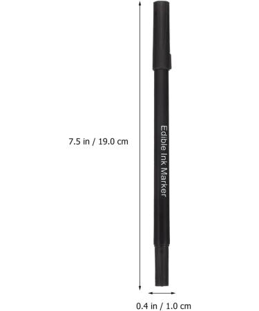 Luxshiny Edible Food Pen 2pcs Edible Markers Food Writers for Decorating Fondant Cakes Easter Eggs Painting Drawing Writing Black - Buy Online on GoSupps.com