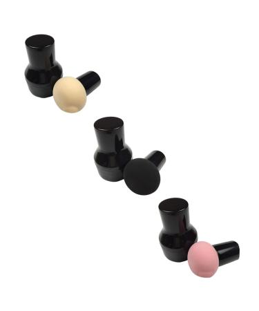 minkissy 6sets Mushroom Head Puff Make up Girl Makeup Tool Foundation Cream Puff Makeup Puff Compact Powder Puff Simple Puff Dry Puff Non Latex Hydrophilic Polyurethane