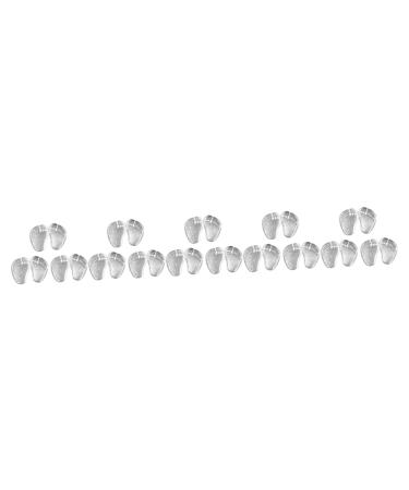 NOLITOY 15 Pairs Forefoot Slipper Pad Front Insoles Heel Grips Metatarsal Cushion Toe Protectors for Flip-Flops Toe Protectors for Sandals Heeled Sandal Shoe Filler Gel Pad Soft