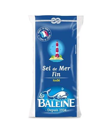 THE WHALE - Fine Sea Salt Iodine Poly Bag 500G - Pack of 3 - best offer