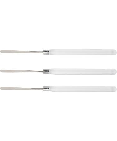Makeup Spatula Stainless Steel Easy Clean 3 Pieces Nail Gel Spatula for Color Mixing for Nail Art - Buy Online on GoSupps.com