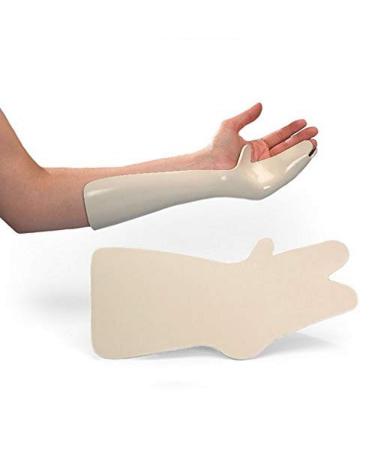 Rolyan Metacarpal Fracture Splint Medium 3/PK Thermoplastic Splinting Material Moderate Resistance to Stetch Conformable Immobilizes Wrist 4th & 5th Metacarpals Post-Cast Support