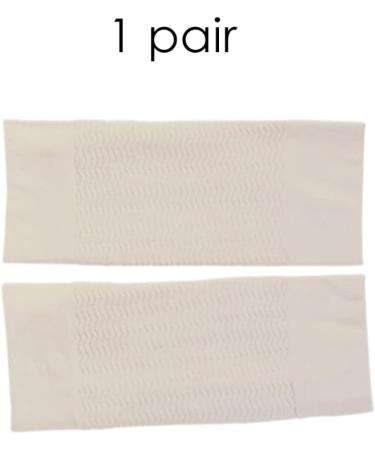 Arm Slimming Shaper Wrap | Compression Sleeve for Flabby Arms - 1 Pair Khaki - Buy Online on GoSupps.com
