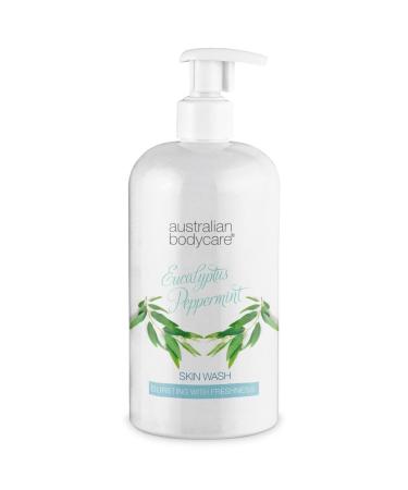 Australian Bodycare Skin Wash Professional 500 ml | Tea Tree Oil + Eucalyptus Body Wash for the Skin | Relieves Spots and Pimples Acne Body Odor & smelly feet | Effective after shaving and waxing