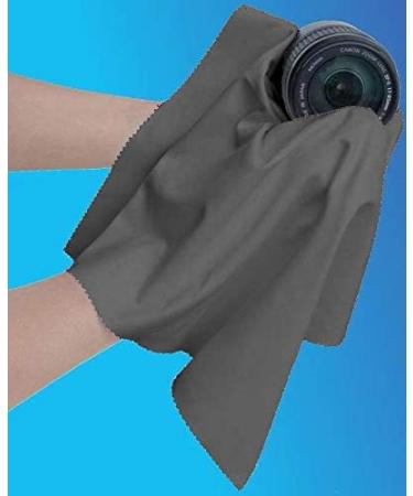 20x20 inch Extra Large Microfiber Cleaning Cloth for LCD Screens, Cameras, Binoculars - Gray (1 PCS) - Buy Online on GoSupps.com
