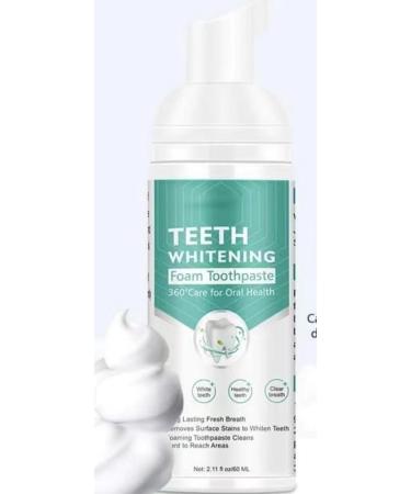 Teeth Whitening Toothpaste, Whitening Foaming Toothpaste, Strong Stain Removal Toothpaste, Cleans Stains, Protects Enamel, Ultra Active Foaming Toothpaste