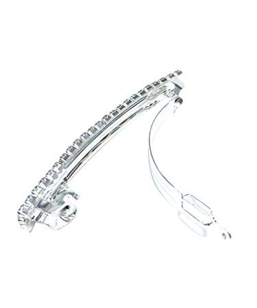 Sparkly Rhinestone Bow Hair Barrette | Small Metal Hair Clip for Girls | Crystal Hair Accessory - Buy Online on GoSupps.com