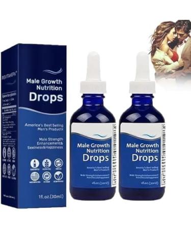 CHICKABOO Male Growth Nutrition Drops Men's Drops Mens Drops Blue Direction Drops Blue Direction Benefit Drops for Men (2pcs)