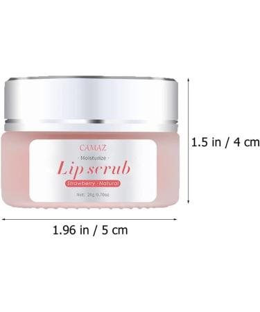 Lurrose Lip Scrub Cream lip scrub pink lips scrub Mothers Day Lip Balm lip care scrub lip sugar scrub Miss lip brush strawberries natural Lip Scrub Treatment - Buy Online on GoSupps.com