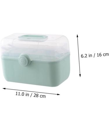 ULTECHNOVO Box Multi-layer Medicine Box Storage Bin with Lid First Aid Container Portable First Aid Kit Multi-layer Storage Case Portable Medicine Case Medicine Storage Plastic Family Pack - Buy Online on GoSupps.com