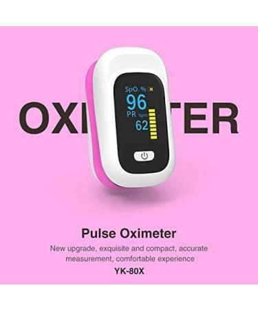 Buy ECOSWAY OLED Fingertip Blood Oxygen Monitor - SPO2 Oximeter | International Shipping - Pink - Buy Online on GoSupps.com