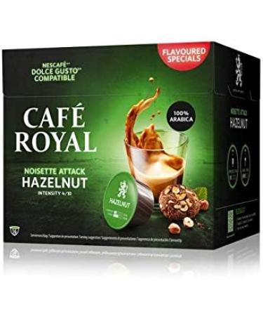 Caf Royal Hazelnut Capsules Compatible with Nescaf Dolce Gusto Intensity 4/10 UTZ Certified Flavoured Special 91 g - Buy Online on GoSupps.com
