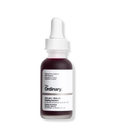 The Ordinary AHA 30% + BHA 2% Peeling Solution - 0.5 fl oz / 15 mL red