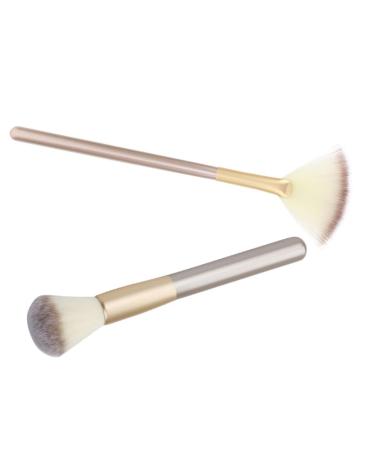 Housoutil 1 Set Makeup Brush Highlighter Brush for Highlighter Facial Tools Makeup Tools Facial Fan Blush Corrugated Silk Nylon Wool Woman Powder Brush Make up