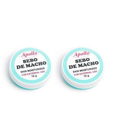 Apollo Sebo de Macho Skin Moisturizer 2-Pack (2 x 10g) Made from mutton s tallow (sheep s fat).