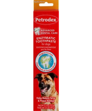 Sergeant's Petrodex Enzymatic Toothpaste for Dogs - Poultry Flavor 2.5-Ounce Pack of 1 - Buy Online on GoSupps.com