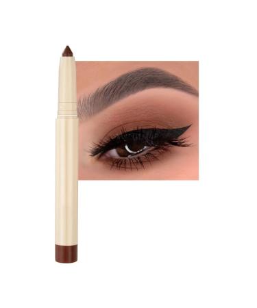 Pearlescent Eyeshadow Pencil Stick Lasting Glitter Shimmer Eye Shadow Pen Eyeliner Stick Eyes Make Up Tools Waterproof 22 Colors (Color : NO.17)