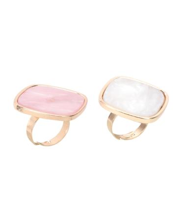 2 Pi ces Palette de M lange pour Vernis Ongles Anneaux R sine Marbre Blanc et Bague Nail Art Portable et pour Cr ation Manucure DIY Professionnelle et Maison