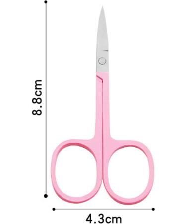 YSJJZRL 2 Pcs Professional Grooming Scissors - Eyebrow Scissors - Small Curved Stainless Steel Manicure & Beauty Scissor (Colourful) - Buy Online on GoSupps.com