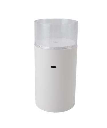Essential Oil Diffuser 3D Flame Candle Light USB Aromatherapy Humidifier Ultra Quiet Operation 10 to 15ml / h Misting Volume 60ml Essential Oils Diffuser for Car Home Office White